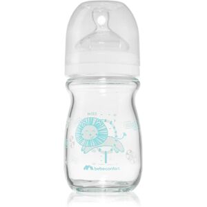 Bebeconfort Emotion Glass White baby bottle Lion 0-6 m 130 ml