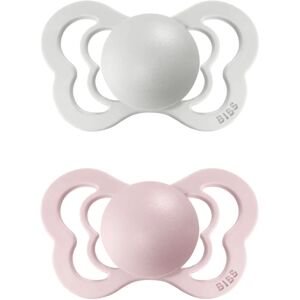 BIBS Couture Natural Rubber Size 2: 6+ months dummy Haze / Blossom 2 pc