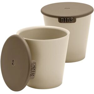 BIBS Cup Set cup with cap Vanilla 2 pc