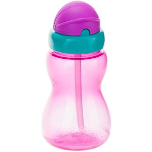 canpol babies Sport Cup children’s bottle with straw 12m+ Pink 270 ml