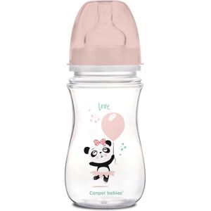 canpol babies Exotic Animals baby bottle Pink 240 ml