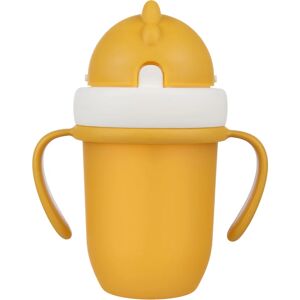 Canpol babies Matt cup with straw 9+ m Yellow 210 ml