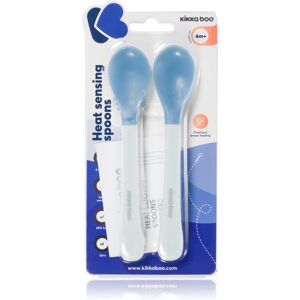 Kikkaboo Heat Sensing Spoons spoon with a heat sensor 4 m+ Blue 2 pc