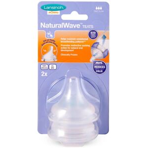 Lansinoh NaturalWave baby bottle teat Fast 2 pc