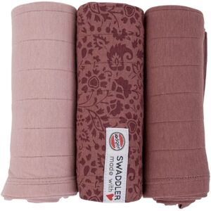 Lodger Swaddler Flower Tribe III cloth nappies Rosewood 70 x 70 cm 3 pc