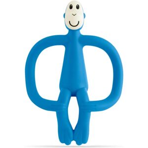 Matchstick Monkey Teething Toy and Gel Applicator chew toy with 2-in-1 brush Blue 1 pc