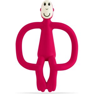 Matchstick Monkey Teething Toy and Gel Applicator chew toy with 2-in-1 brush Ruby 1 pc