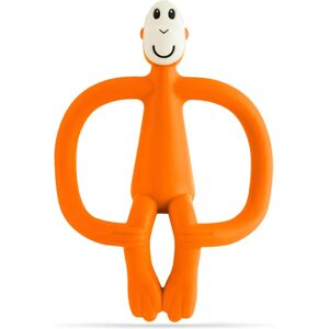 Matchstick Monkey Teething Toy and Gel Applicator chew toy with 2-in-1 brush Orange 1 pc