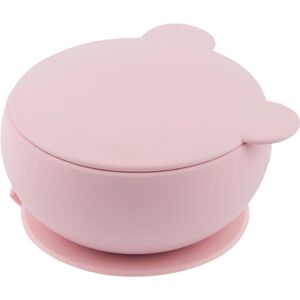 Minikoioi Bowl Pink silicone bowl with suction cup 1 pc