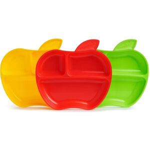 Munchkin Apple divided plate 6 m+ 3 pc