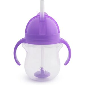 Munchkin Click Lock™ Tip & Sip cup with straw Purple 6 m+ 207 ml