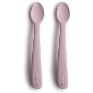 Mushie Silicone Feeding Spoons spoon Soft Lilac 2 pc