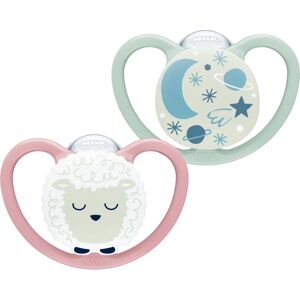 NUK Space Night 6-18 m dummy Girl 2 pc