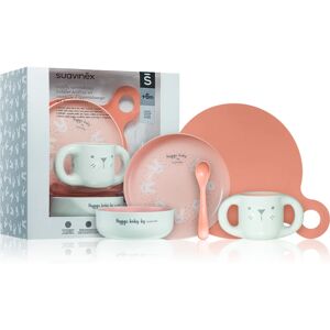 Suavinex Hygge Toddler Feeding Set dinnerware set for children 6 m+ Pink 5 pc