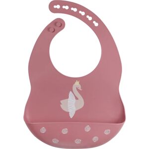 Tryco Silicone Bib baby bib Swan Dusty Rose 1 pc