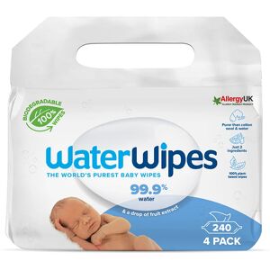 Water Wipes Baby Wipes 4 Pack gentle wet wipes for babies 4x60 pc