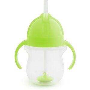 012256 Munchkin Click Lock Tip & Sip Straw Cup, Baby & Toddler Sippy Cups with Straw, BPA Free Non Spill Cup, Weighted Straw Childrens Cups, Baby Bottle, Trainer Cup (7 oz/207 ml, Green)