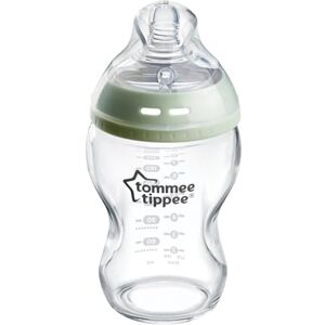 Ctn-Fed57 Tommee Tippee Natural Start Anti-Colic Glass Baby Bottle, 250ml, 0+ months, Slow Flow Breast-Like Teat for a Natural Latch, Anti-Colic Valve, Self-Sterilising, Pack of 1