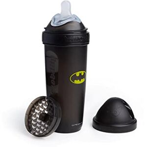 Hbt340bnlt0101 Herobility DC Batman Double Anti-Colic Baby Bottle Award-Winning Hero Baby Bottles Soft Breast- Like Teat, Easy Mixing Lid & Net Safe & Environment Friendly Materials 340ml/12 fl oz