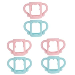 Toyvian 6 Pcs Universal Silicone Handle Breastfeeding Bottle Handle Silicone Bottle Handle Bottle Handle Grip Milk Bottle Handle Newborn Breast Milk Water Bottle