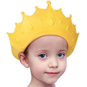 Heyooheloo Baby Shower Cap Waterproof Shampoo hat for Children Toddler Girls Boys Protect Ears Eyes.Adjustable Silicone Bathing Crown.