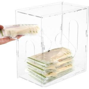 Jiawu Breast Milk Freezer Organizer, Transparent Acrylic Container Tower, Reusable, Space-Saving, Easy Access for Convenient Breastfeeding, Multifunctional Gift