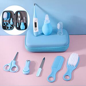 Lyeaa 8pcs/Set Baby Care Kit, Portable Healthcare Groong Set Newborn Care Kit Thermometer Nail Scisso C Groong Co Brush Nose irator Cleaner Toddler Baby Int Child Healthcare