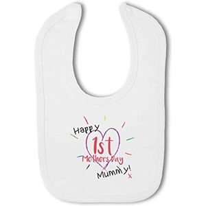 Simply Wallart Happy 1st Mothers Day Mummy! x - Baby Hook and Loop Bib