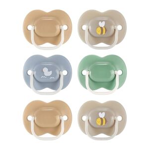 433588 Tommee Tippee Anytime Soother, 18-36 Months, 6 Pack Dummies. Symmetrical Design, BPA Free, Reusable steriliser pod