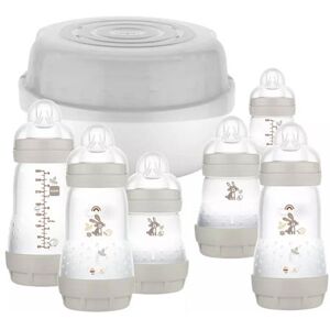 MAM Easy Start Bottle & Microwave Steriliser Set - White