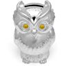 Knight Silver plated owl money box