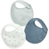 Mamas & Papas Turtle Bib Set - 3 Pack  - 1-Size