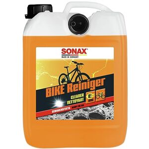 SONAX BIKE Reiniger (5 Liter) Fahrradreiniger für Aluminium, Mattlacke, Carbon- & Kunststoffoberflächen, reinigt Kette & Zahnkränze, für E-Bike, materialschonend   Art-Nr. 08525000