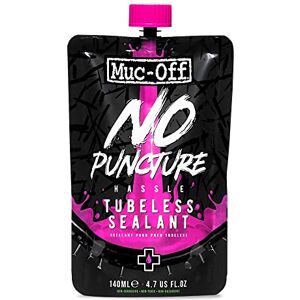 Muc-Off Muc Off Unisex No Puncture Hassle Tubeless Sealant Reifendichtmittel ohne Pannenschlauchlos, 140ml