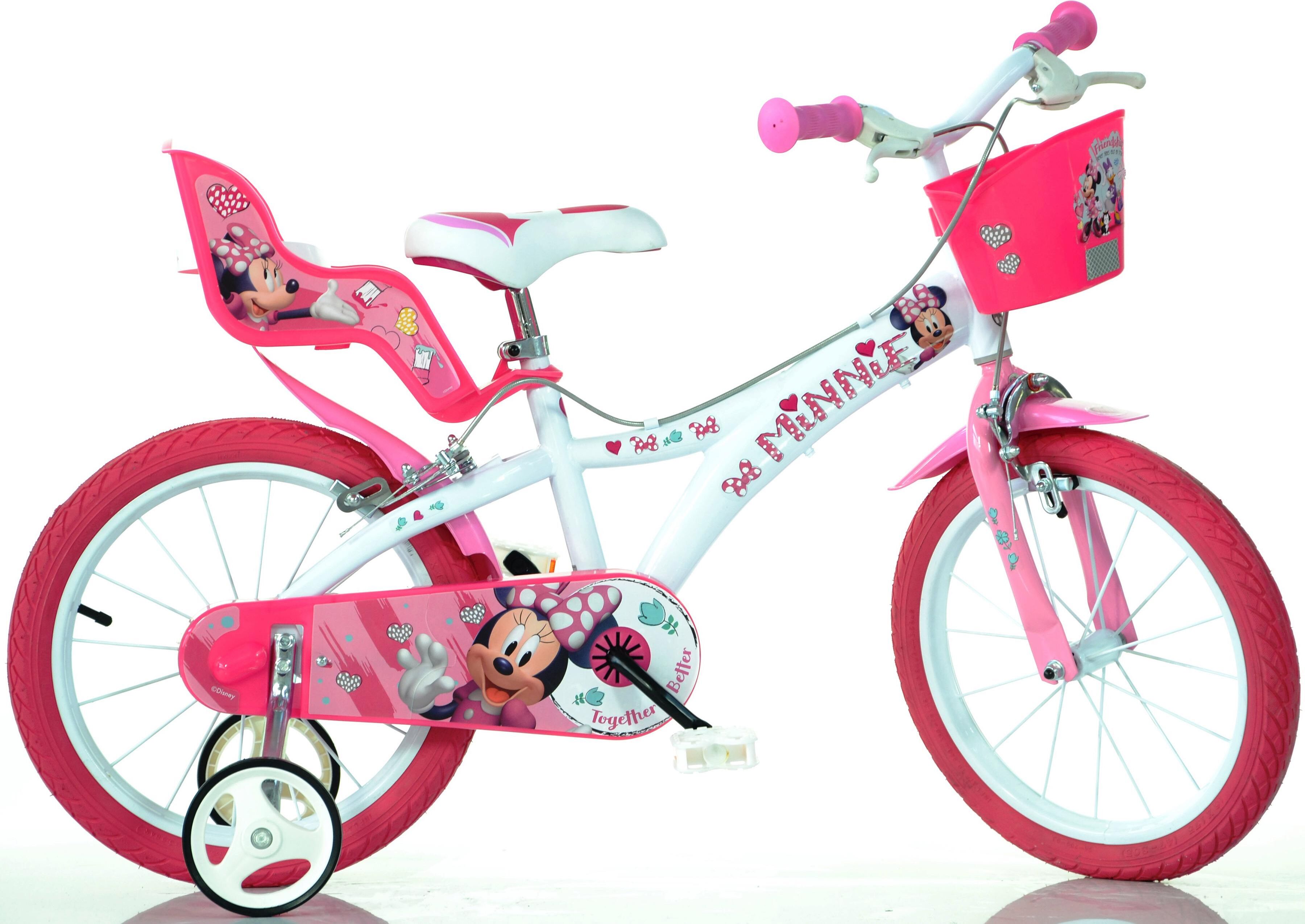 Dino Kinderfahrrad »Minnie«, 1 Gang Floral Pink  RH 26 cm