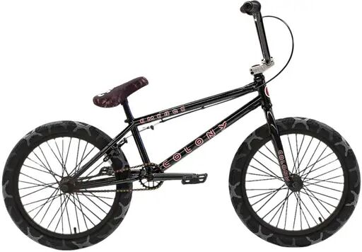 Colony Freestyle BMX Fahrrad Colony Emerge 20" 2021 (Gloss Black / Grey Camo Tyres)