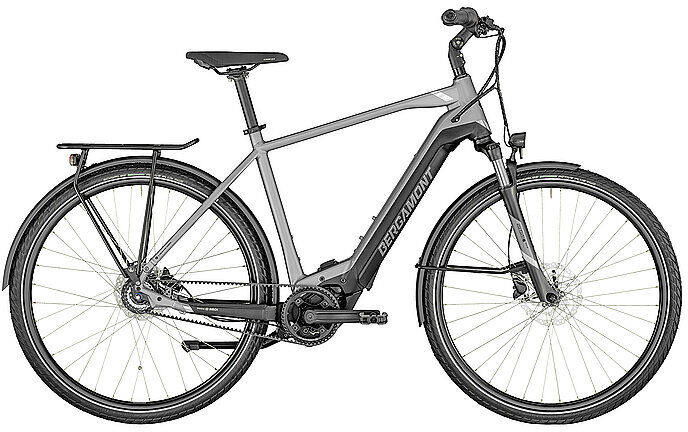 BERGAMONT Herren E-Trekkingbike 28" E-Horizon Elite Belt Gent 2022 grau   Größe: 48CM   280991 Auf Lager Herren 48CM