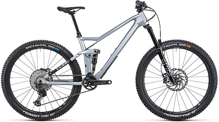 Cube Mountainbike 27,5" Stereo 140 HPC SL 2022 silber   Größe: L   554200 Auf Lager Unisex L