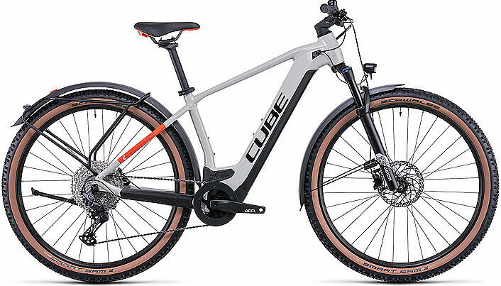 Cube Herren E-Mountainbike 27,5-29" Reaction Hybrid Pro 625 Allroad 2022 grau   Größe: 15'   534172 Auf Lager Herren 15'