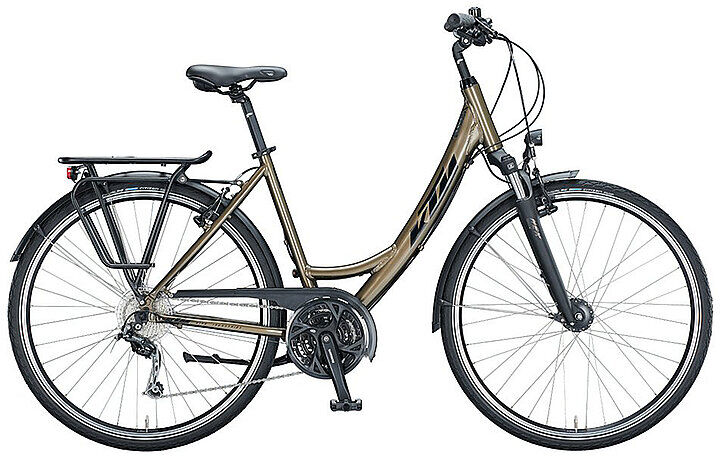 KTM Damen Trekkingbike 28" Life Time (Einrohr) beige   Größe: 43CM   021217503 Auf Lager Damen 43CM