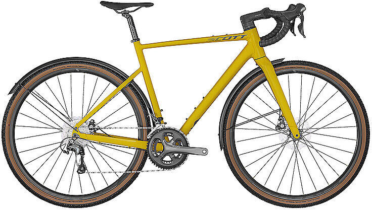 Scott Gravel Bike Speedster Gravel 40 EQ 2022 gelb   Größe: 49CM   286465 Auf Lager Unisex 49CM