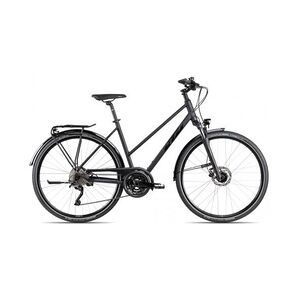 KTM VALENCIA STREET Trapez 2024   metallic black matt/black lime   46 cm   Trekkingräder