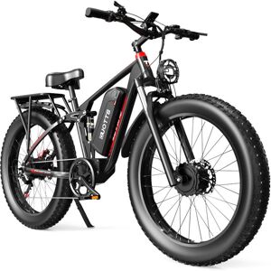 Gb Market Duotts S26 Elektrofahrrad, 750 W*2 Motor, 50 Km/h Höchstgeschwindigkeit, 26*4,0 Zoll Aufblasbare Reifen, 48 V 19,2 Ah Lg Akku, 120 Km Reichweite