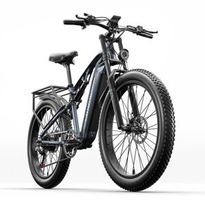 Shengmilo 1000w Bafang Motor E-Bike, Vollgefedertes Elektrofahrrad, 48v 17,5ah Samsung Akku, 7 Gänge, 26 Zoll Fat Tire Elektrofahrrad Für Erwachsene, Mx05