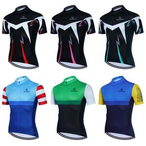 Yuetu Clothing Factory 2022 Neue Mountainbike Reiten Kleidung Sommer Schnell Trocknend Atmungsaktiv Rundhals Radfahren Hemd Rennrad Kurzen Ärmeln Top