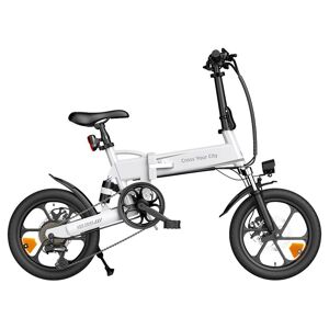 Gb Market Ado A16 Xe Faltbares Elektrofahrrad, 250 W, Nabenmotor, 36 V, 7,5 Ah Akku, 69 Km Reichweite, 25 Km/h Höchstgeschwindigkeit – Weiß