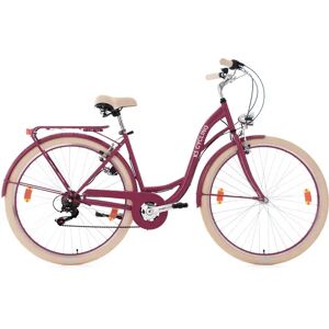 KS CYCLING Damenfahrrad Cityrad 6-Gänge Balloon 28 Zoll - female - pink - 48