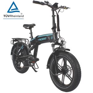 JOBOBIKE, Eddy vollgefedertes E-Bike, 20 Zoll Fat-Reifen, 250 W Motor, schwarz - versch. Farben