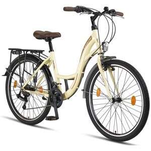 Licorne Bike Stella Premium City Bike 20,24,26 und 28 Zoll Fahrrad für Mädchen Herren und Damen 21 Gang (6 Gang bei 20 Zoll) Holland Citybike