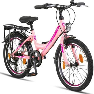 Licorne Bike Stella Premium City Bike 20,24,26 und 28 Zoll Fahrrad für Mädchen Herren und Damen 21 Gang (6 Gang bei 20 Zoll) Holland Citybike